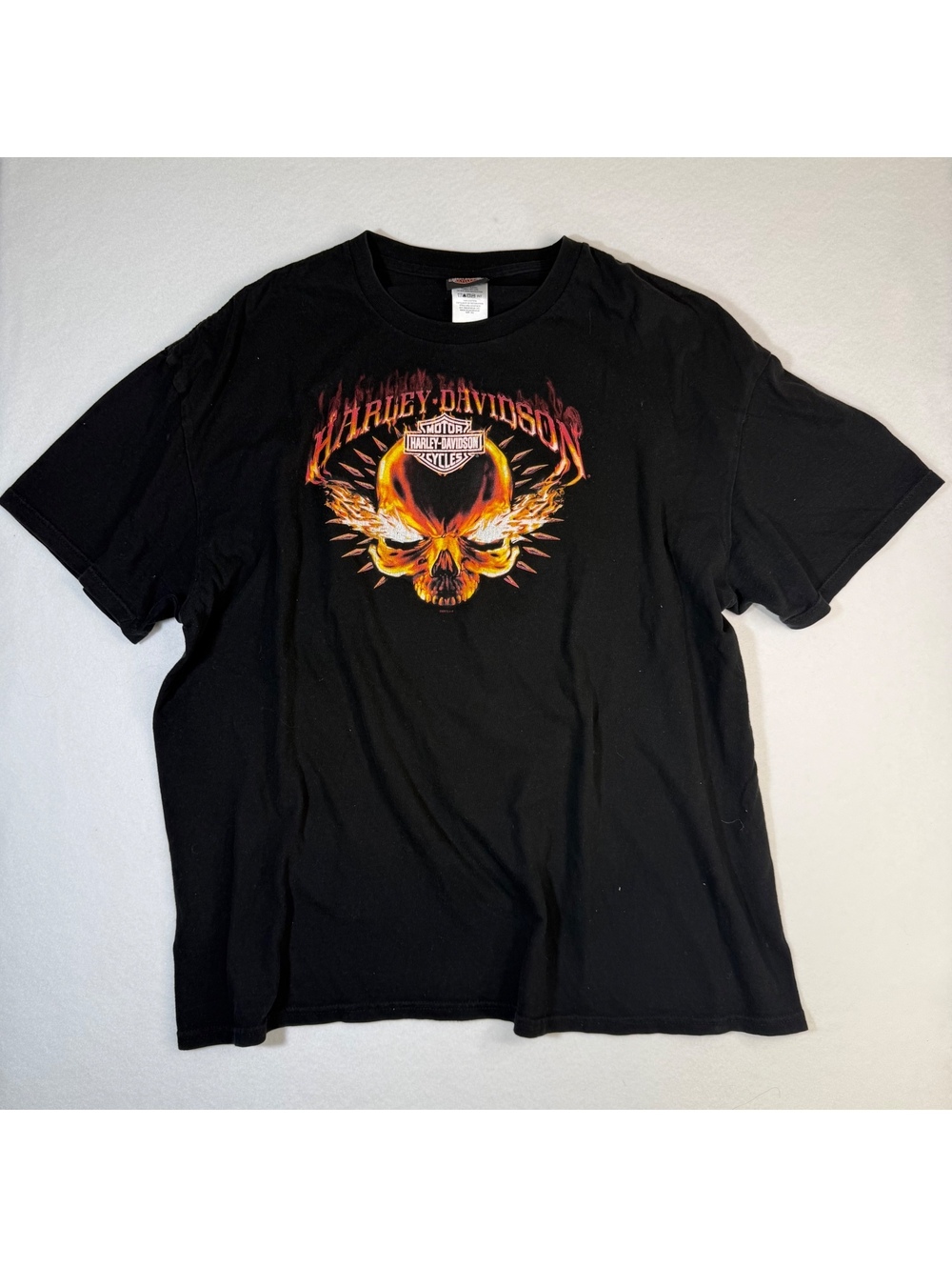 Harley-Davidson Flaming Skull Tee — Twin Cities